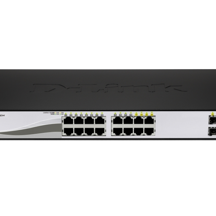 D-Link 16-port 10/100/1000 Gigabit Smart Switch + 4 SFP