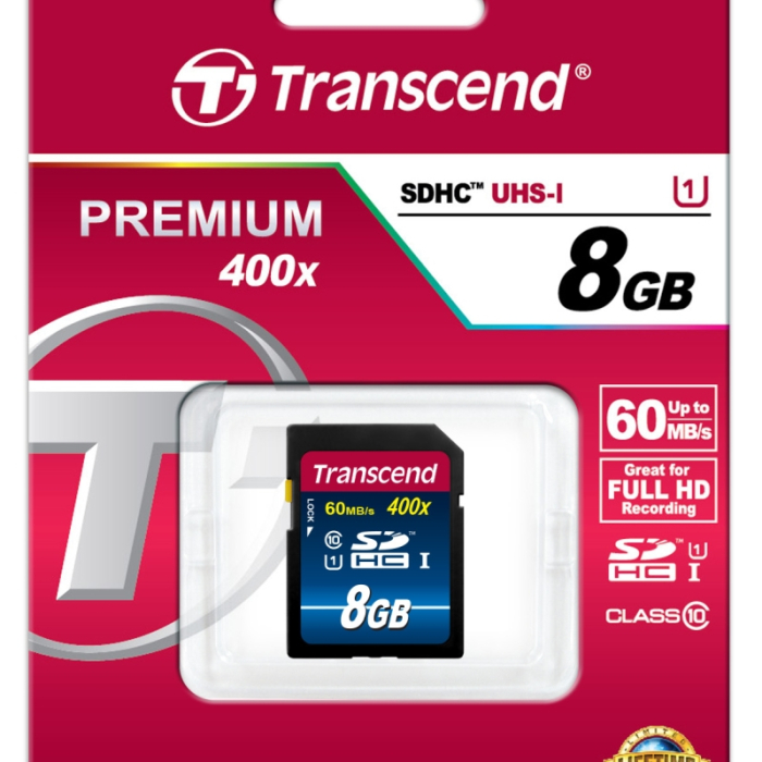 Transcend 8GB SDHC UHS-I Premium (Class 10) (тъмнейл - 1)