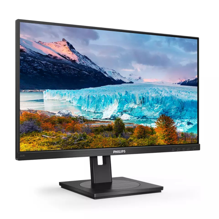 Philips 222S1AE, 21.5" IPS WLED, 1920x1080@75Hz, 4ms GtG, 250cd m/2, 1000:1, DCR 50M:1, Adaptive Sync, FlickerFree, Low Blue Mode, 2Wx2, Tilt, Height Adjust, Pivot, Swivel, D-SUB, DVI, HDMI, DP (тъмнейл - 1)