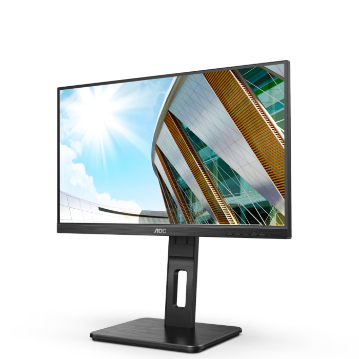 AOC 22P2Q, 21.5" IPS WLED, 1920x1080@75Hz, 4ms GtG, 250cd m/2, 1000:1, 50M:1 DCR, Adaptive Sync, FlickerFree, Low Blue Light, 2Wx2, Tilt, Height Adjust, Pivot, Swivel, D-SUB, DVI, HDMI, DP, USB hub (тъмнейл - 1)