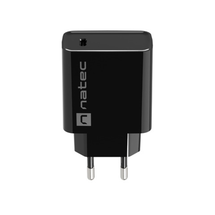 Natec USB Charger Ribera 1X USB-C 20W, Black (тъмнейл - 4)