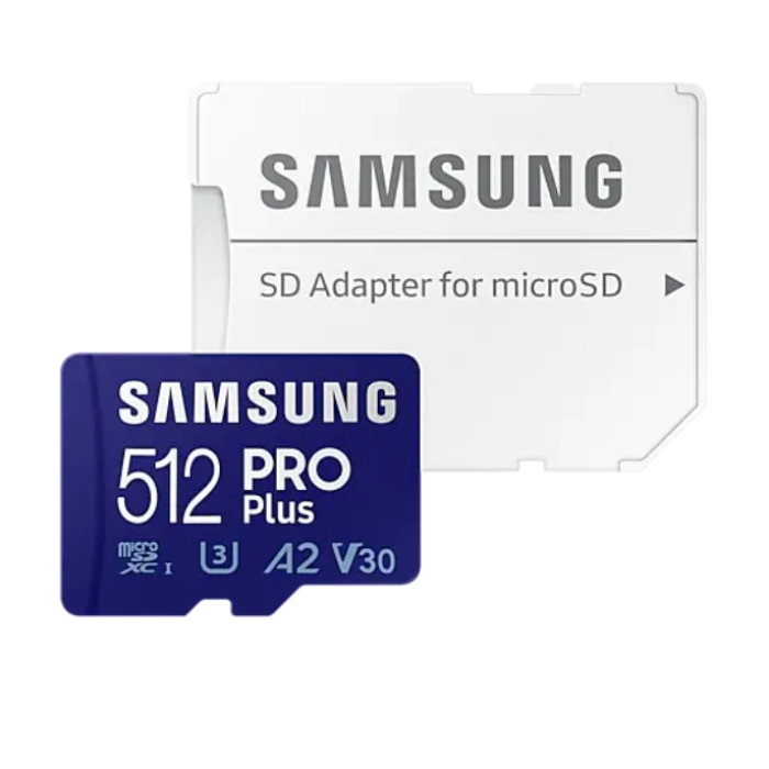 Samsung 512GB micro SD Card PRO Plus with Adapter, Class10, Read 160MB/s - Write 120MB/s (тъмнейл - 3)