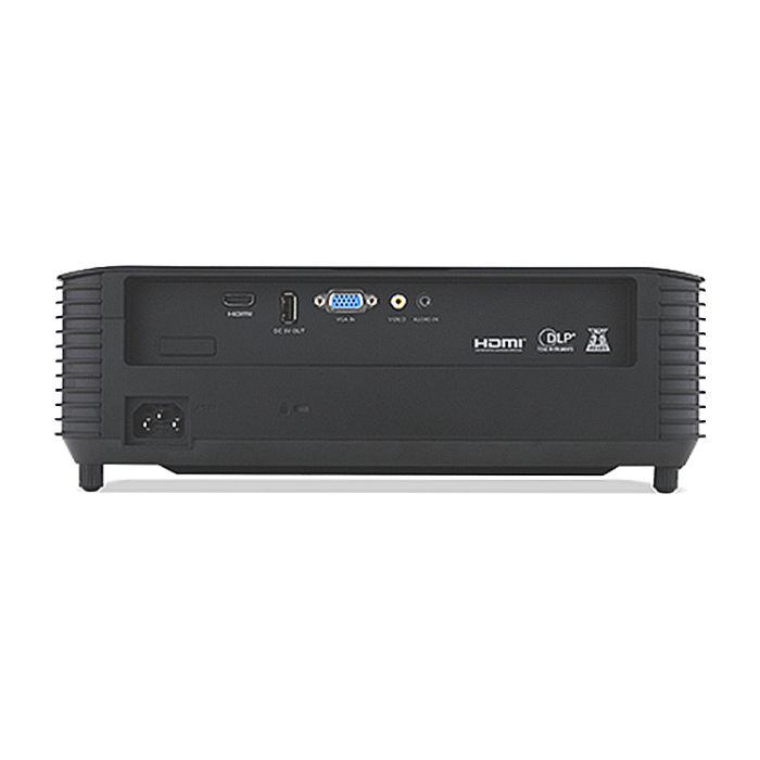 Acer Projector X1128H, DLP, SVGA (800x600), 4800Lm, 20 000:1, 3D ready, 40 degree Auto keystone, ACpower on, HDMI, VGA, RCA, USB(Type A, 5V/1.5A), Audio in, 1x3W, 2.7kg, Black+Acer Wireless Slim Mouse M502 WWCB, Mist green (Retail pack) (тъмнейл - 1)