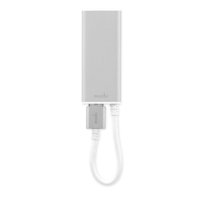 Moshi USB-C to Gigabit Ethernet Adapter - Silver (тъмнейл - 1)