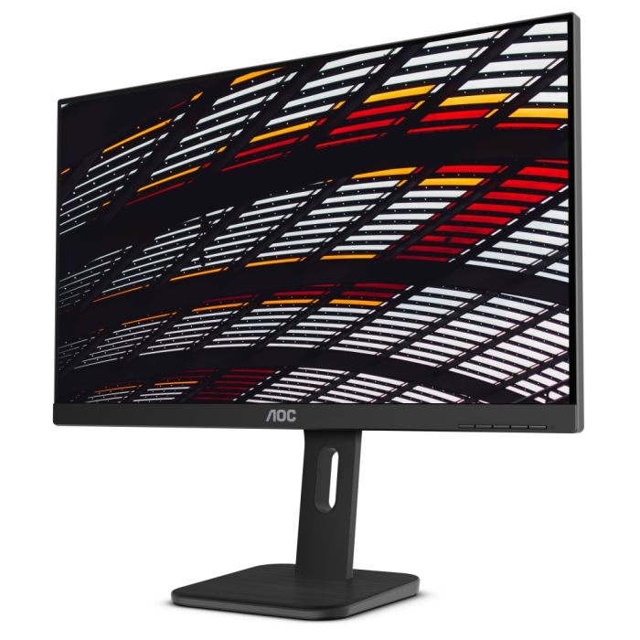 AOC 24P1, 23.8" Wide IPS LED, 5 ms, 1000:1, 50M:1 DCR, 250 cd/m2, FHD 1920x1080@60Hz, FlickerFree, Low Blue Light, Tilt, Height Adjust, Pivot, Swivel, USB, D-Sub, DVI, HDMI, DP, Headphone Out, 2Wx2, Black (тъмнейл - 2)