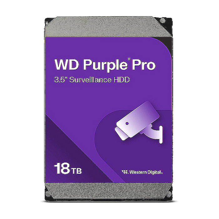 Western Digital Purple Pro 18TB ( 3.5'', 512MB, 7200 RPM, SATA 6Gb/s )