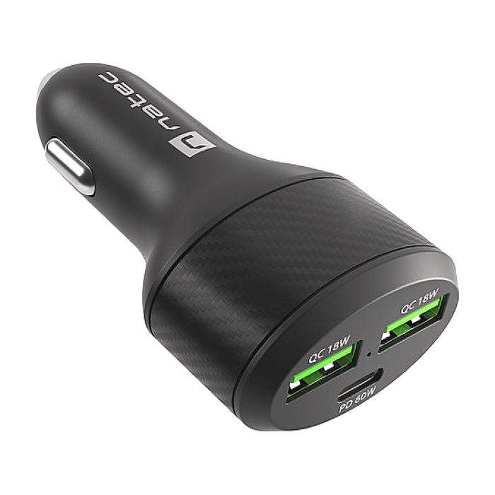 Natec Coney 2xUSB, 1xUSB-C Quick charger 84W Black (тъмнейл - 1)