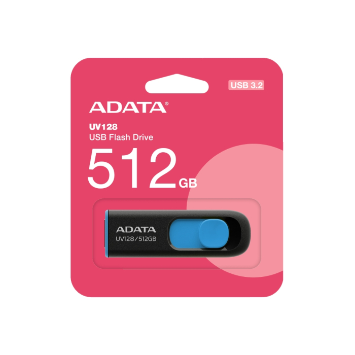 ADATA UV128 512GB USB 3.2 Black (тъмнейл - 3)