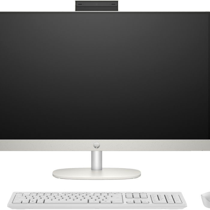 HP All-in-One 24-cr0003nu Shell White, AMD Ryzen 5-7520U(up to 4GHz/8MB/8C), 23.8" FHD AG IPS, 16GB 5500Mhz on-board, 512GB PCIe SSD, WiFi 6 2x2 +BT, HP Keyboard & HP Mouse, Free DOS, 2Y Warranty