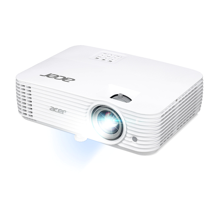 Acer Projector P1557Ki DLP, FHD (1920x1080), 4800 ANSI LUMENS, 10000:1, 2xHDMI 3D, Wireless dongle included, Audio in/out, USB type A (5V/1A), RS-232, Bluelight Shield, LumiSense, Built-in 10W Speaker, 2.9kg, White + Acer T82-W01MW 82.5" (тъмнейл - 2)