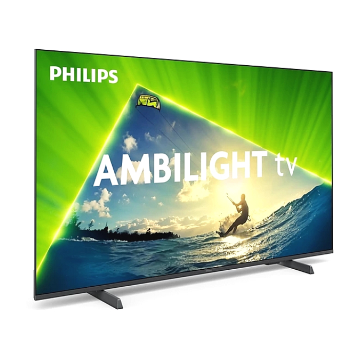 Philips 50PUS8209/12, 50" 4K Ultra HD QLED, 3840x2160, DVB-T/T2/T2-HD/C/S/S2, 60Hz, Ambilight 3, Pixel Precise UHD, HDR+, Titan OS, Dolby Atmos, VRR, 3*HDMI, 2*USB, 802.11n, 20W RMS, Black (тъмнейл - 1)