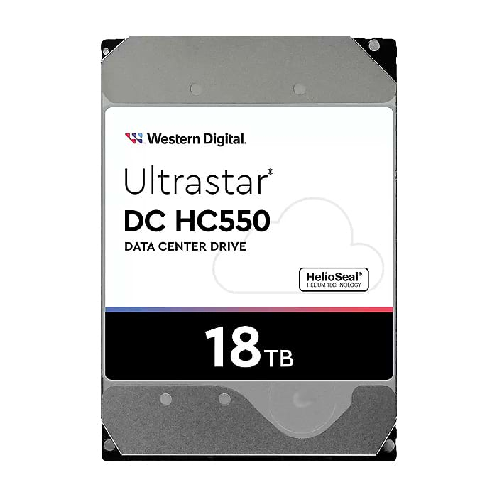 Western Digital Ultrastar DC HC550 3.5 18TB 7200rpm, 512MB, 7200 RPM, SATA 6Gb/s, 512N SE NP3