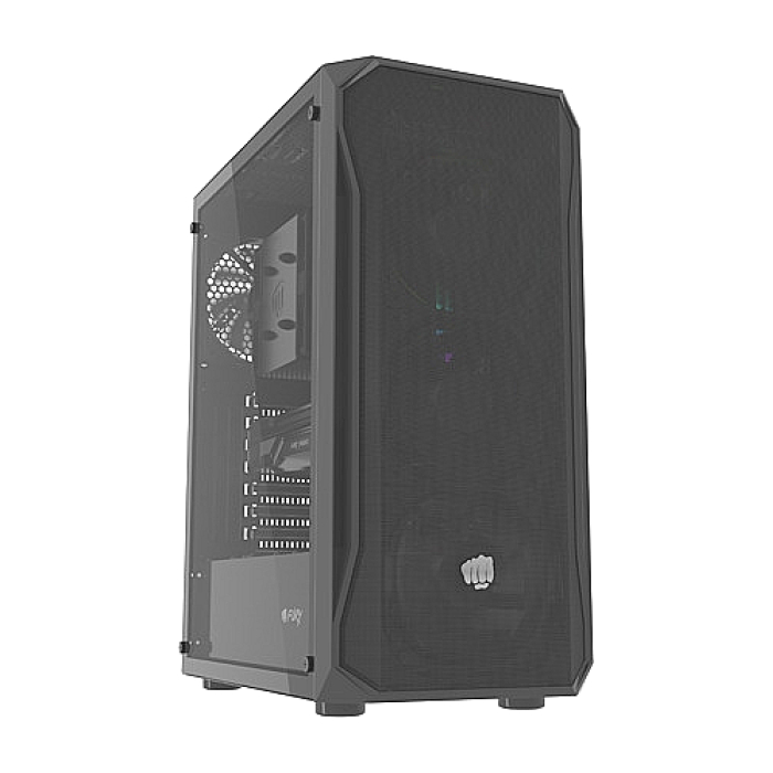 Fury PC Case Shobo SH4 Midi Tower, Window, Black на супер цена