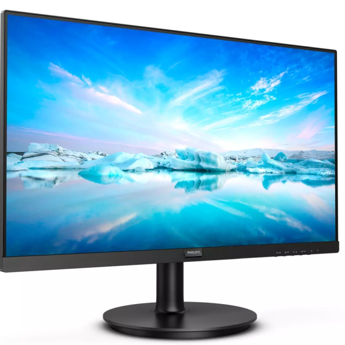 Philips 241V8LA, 23.8" WLED VA, 1920x1080@75Hz, 4ms GtG, 250cd/m2, 3000:1, Mega Infinity DCR, Adaptive Sync, FlickerFree, Low Blue Mode, 2Wx2, Tilt, D-SUB, HDMI, 3-sided frameless (тъмнейл - 1)