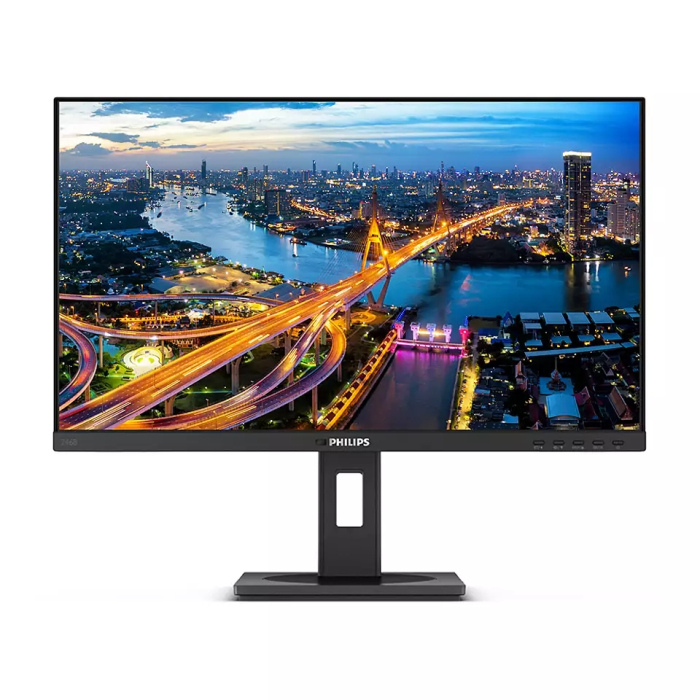 Philips 246B1, 23.8" IPS WLED, 2560x1440@75Hz, 4ms GtG, 250cd/m2, 1000:1, DCR 50M:1, FlickerFree, Low Blue Mode, 2Wx2, Tilt, Height Adjust, Pivot, Swivel, 2xHDMI, DP, USB hub на супер цена