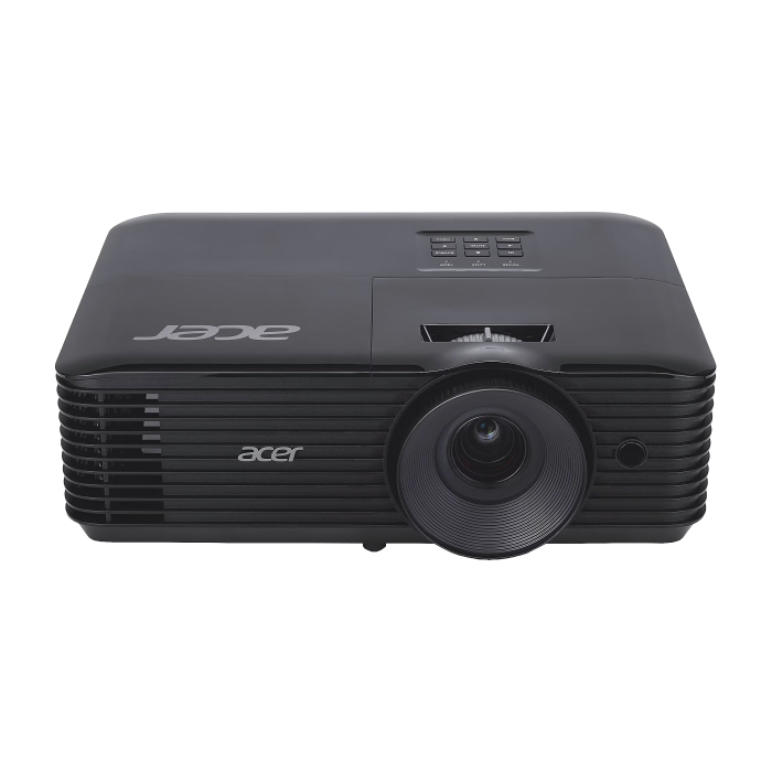 Acer Projector X128H/BS-112P, DLP, XGA (1024x768), 4000 ANSI Lumens, 20000:1, 3D, HDMI, VGA, RCA, Audio in, DC Out (5V/2A, USB-A), Speaker 3W, Bluelight Shield, LumiSense, 2.8kg, Black