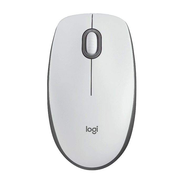 Logitech Mouse M100 White на супер цена