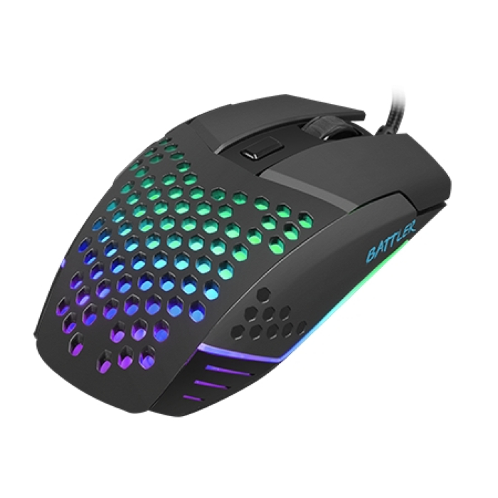 Fury Gaming Mouse Battler 6400 DPI Optical With Software Black (тъмнейл - 2)