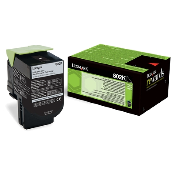 Lexmark 80C20K0 CX310, 410, 510 Black Return Programme 1K Toner Cartridge на супер цена