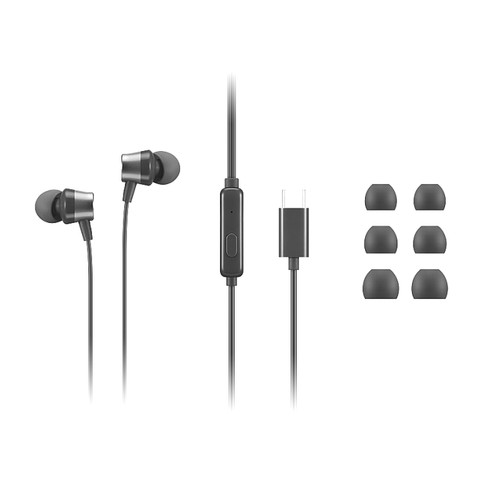 Lenovo USB-C Wired In-Ear Headphones (тъмнейл - 1)