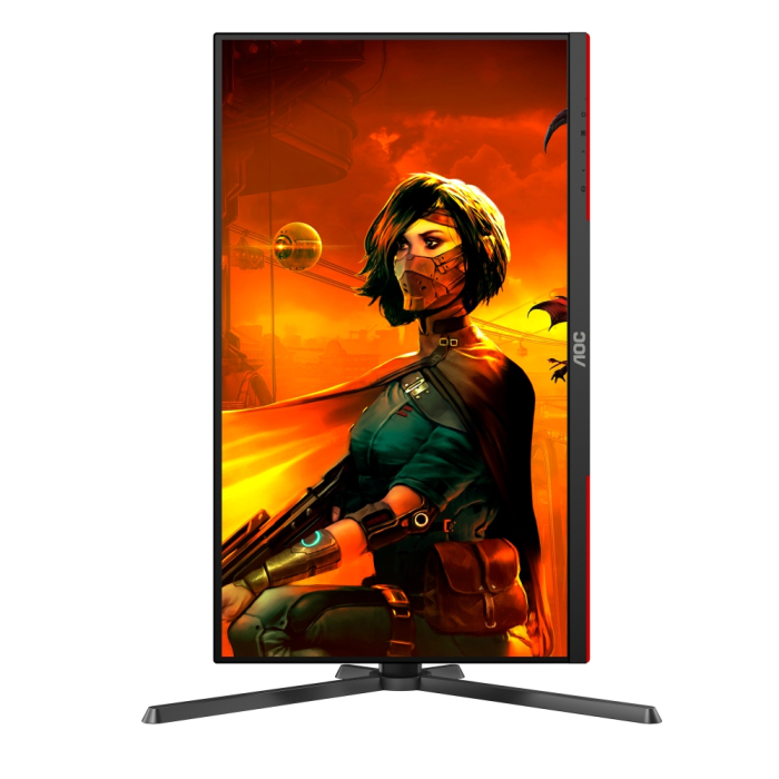 AOC U27G3X/BK, 27" IPS WLED, 3840x2160@160Hz, 1ms GtG, 1ms MPRT, 400cd m/2, 1000:1, DCR 80M:1, Adaptive Sync, FlickerFree, Low Blue Light, Tilt, Height Adjust, Pivot, Swivel, 2xHDMI, DP (тъмнейл - 4)