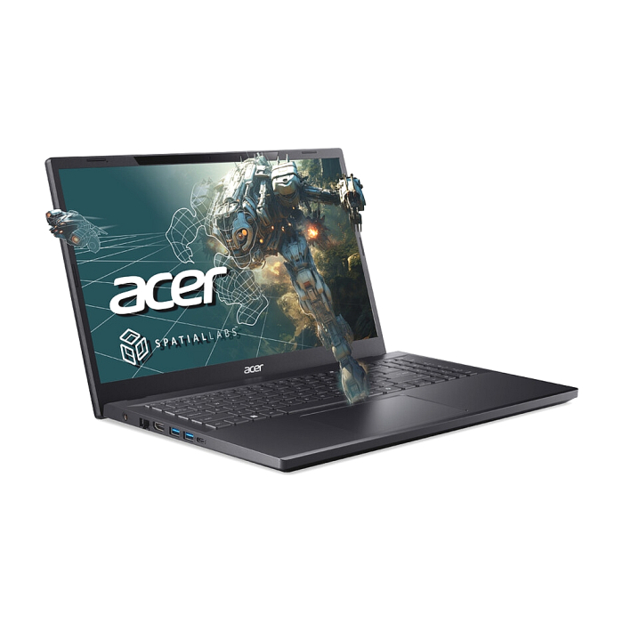 Acer Aspire 3D 15 SpatialLabs Edition, A3D15-71GM-72GS, i7 13620H (up to 4.9GHz, 24MB), 15.6" UHD (3840 x 2160) in 2D mode, IPS 100% AdobeRGB SlimBezel 3D, 16GB DDR5 (1 slot free), 1024 MB NVMe SSD, RTX 4050 6GB GDDR6, Wi-Fi 6+BT, No OS, Black (тъмнейл - 1)