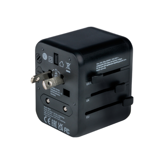 Verbatim UTA-01 Universal Travel Adapter with 2 x USB-A ports (тъмнейл - 4)