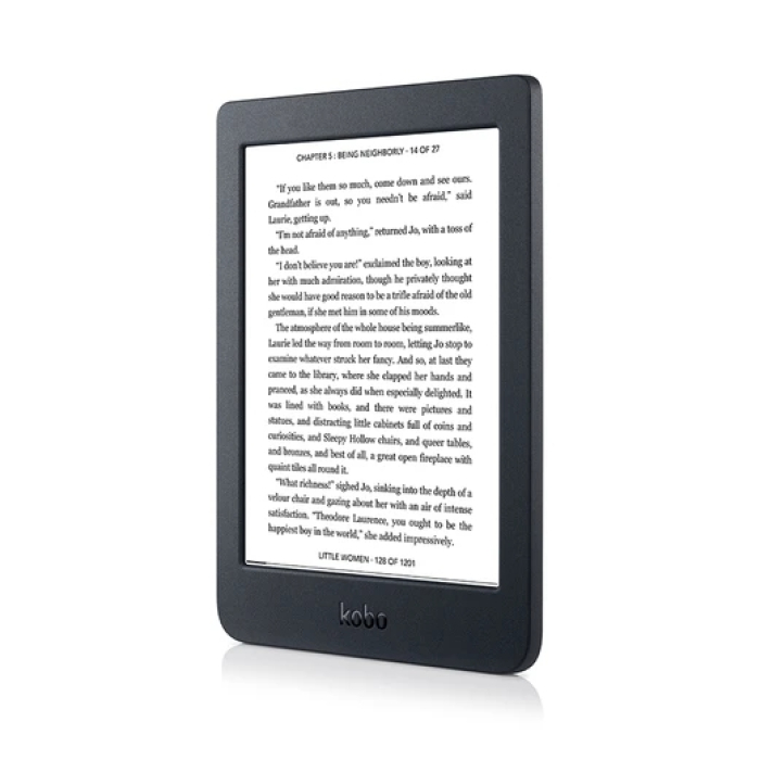 Kobo Nia 6" EPD w/ Carta display (1024x758) & ComfortLight Black (тъмнейл - 1)