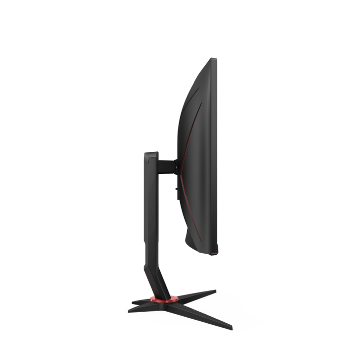 AOC CQ27G2S/BK, 27" Curved 1500R VA WLED, 2560x1440@165Hz, 4ms GtG, 1ms MPRT, 250cd m/2, 3000:1, DCR 80M:1, Adaptive Sync, FlickerFree, Low Blue Light, Tilt, Height Adjust, Swivel, 2xHDMI, DP (тъмнейл - 3)