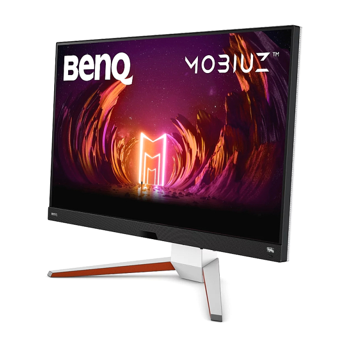 BenQ MOBIUZ EX3210U 31.5" IPS, 1ms, 144Hz, 3840x2160 4K, 1000:1, HDRi, B.I.+,LBL, Black eQualizer , 300 cd/m2, HDMI 2.1 x2, DP, USB 3.0Hub, treVolo 2Wx2+5W woofer, HAdj.100mm, Tilt -5 - 15, Swivel 15/15, White + Fury Gaming Chair Avenger M+ Black-Whi (тъмнейл - 1)