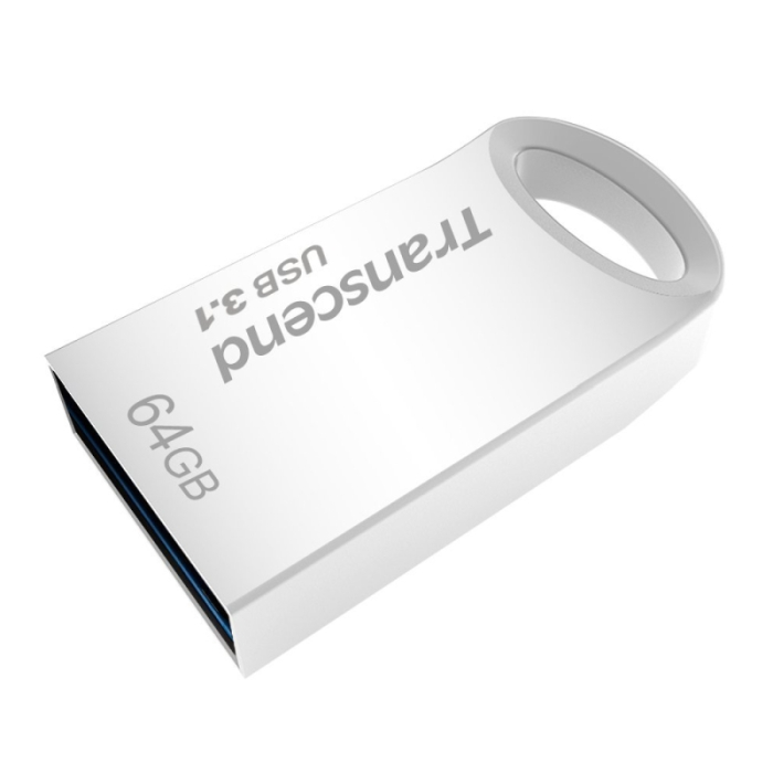 Transcend 64GB JETFLASH 710, USB 3.1, Silver Plating (тъмнейл - 1)