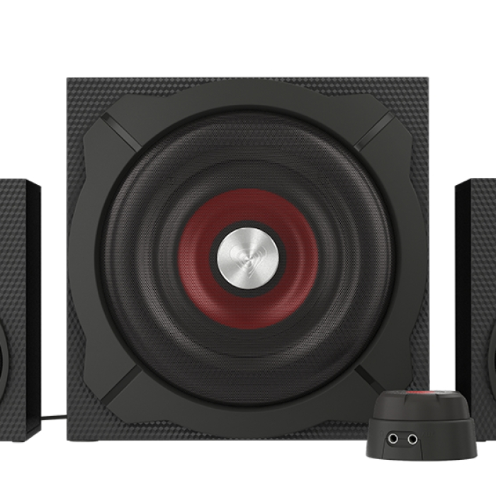 Genesis Speakers Helium 600 60W Rms 2.1 Black Wired Remote Control (тъмнейл - 1)