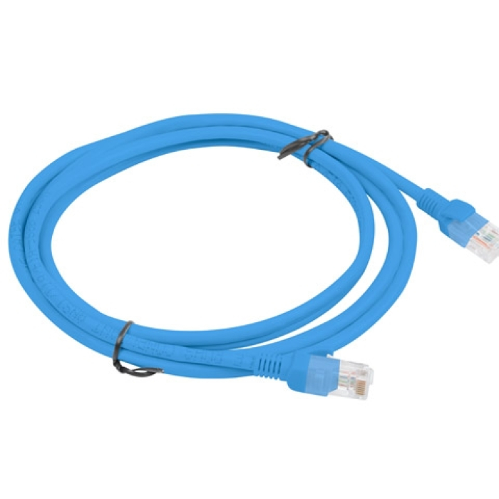 Кабел - Lanberg patch cord CAT.5E 2m, blue (тъмнейл - 1)