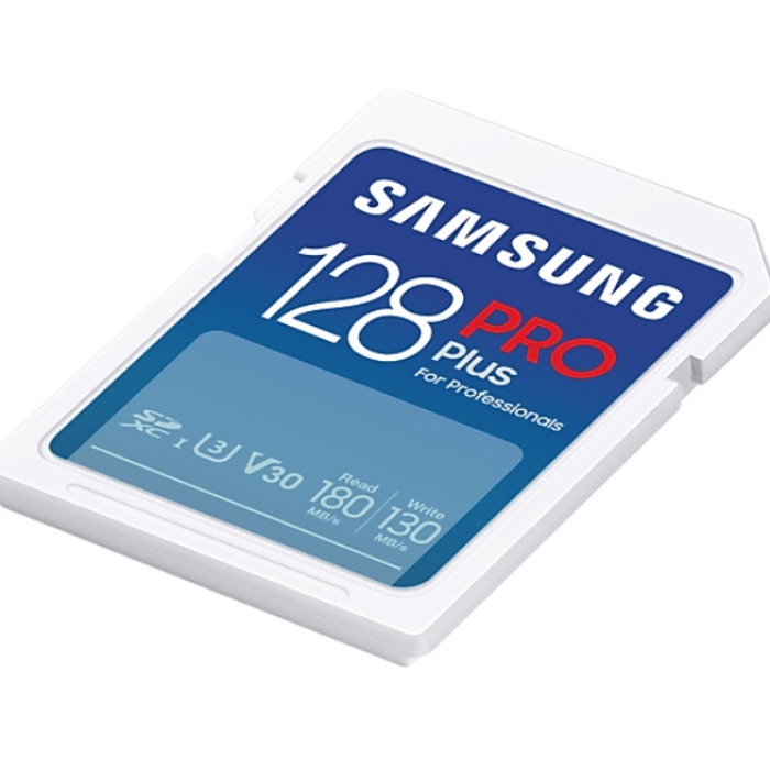 Samsung 128GB SD Card PRO Plus, UHS-I, Read 180MB/s - Write 130MB/s (тъмнейл - 3)