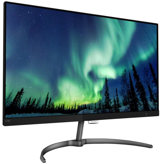 Philips 276E8VJSB, 27" IPS WLED, 3840x2160@60Hz, 5ms GTG, 350cd/m2, 1000:1, DC20M:1, FlickerFree, Low Blue Mode, Tilt, 2xHDMI, DP (тъмнейл - 1)