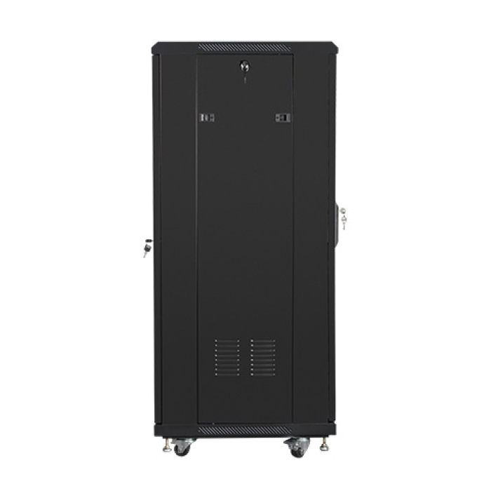 Lanberg rack cabinet 19" free-standing 27U / 600x600 self-assembly flat pack, black (тъмнейл - 3)