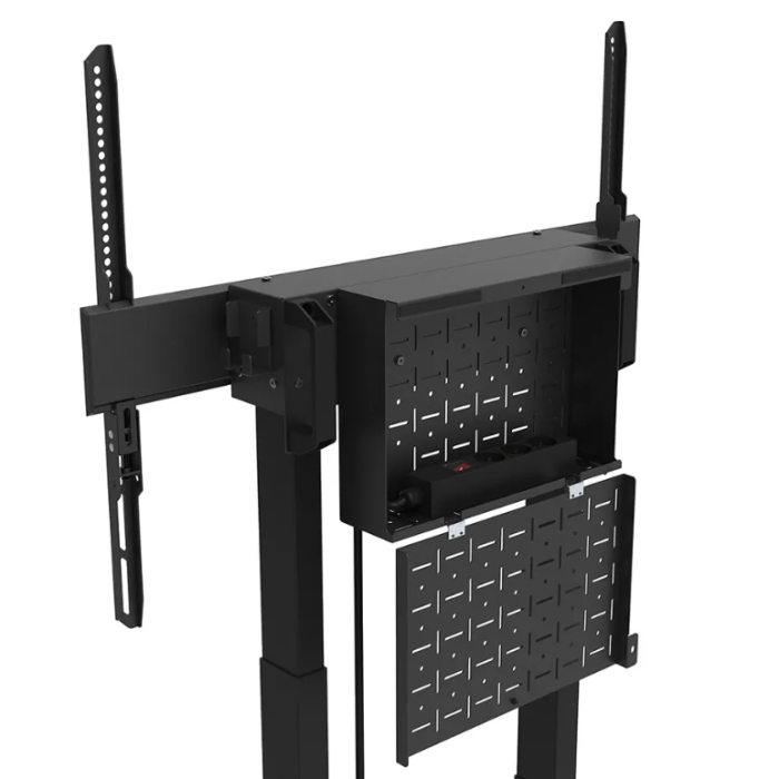 Neomounts by Newstar Motorised Mobile Stand incl. storage box, 10 cm. Wheels Floor - VESA 100x100 up to 800x600 (тъмнейл - 4)