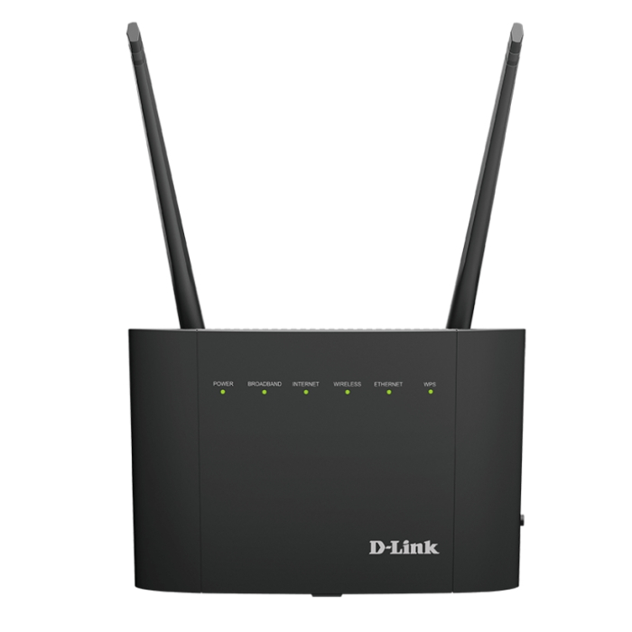 D-Link Wireless AC1200 Dual-Band Gigabit VDSL/ADSL Modem Router with Outer Wi-Fi Antennas