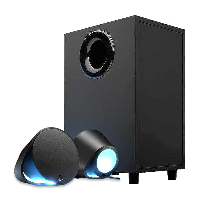 Logitech G560 Lightsync PC Gaming Speakers, 240W Peak (120W RMS), USB, 3.5mm, Bluetooth 4.1, Headphone Jack, Subwoofer, Black на супер цена