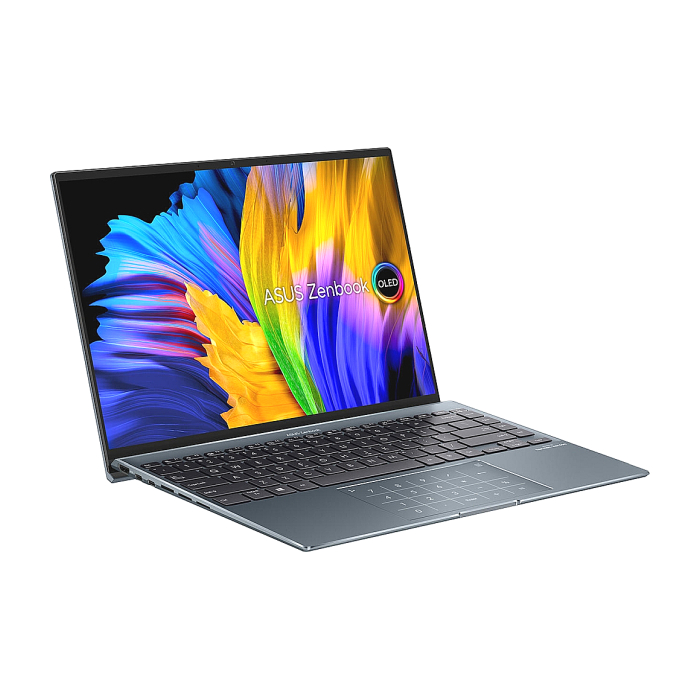 Asus Zenbook X OLED UX5401ZAS-OLED-KN731X, Num Pad, Intel Core i7-12700H/BGA OLED 14" 2.8K (2880 x 1800)WQ+ BEND GL TP 400NITS(HDR)DCIP3:100% 90HZ, 16GB LPDDR5(ON BD), PCIEG4 1TB SSD,Windows 11 Pro 64BIT, Zero-G Titanium (тъмнейл - 1)