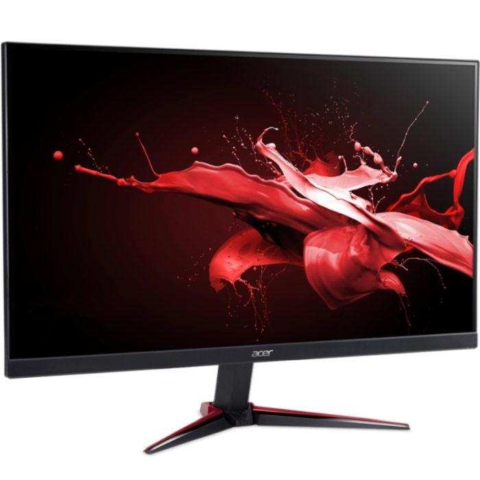 Acer Nitro VG240YEbmiix, 23.8", IPS, Anti-Glare, FHD 1920x1080, ZeroFrame, FreeSync, 100Hz, 1ms, 100M:1, 250 cd/m2, VGA, 2xHDMI, HDR ready, Speakers 2Wx2, Audio in/out, VESA, Tilt, Acer Display Widget, Black (тъмнейл - 1)