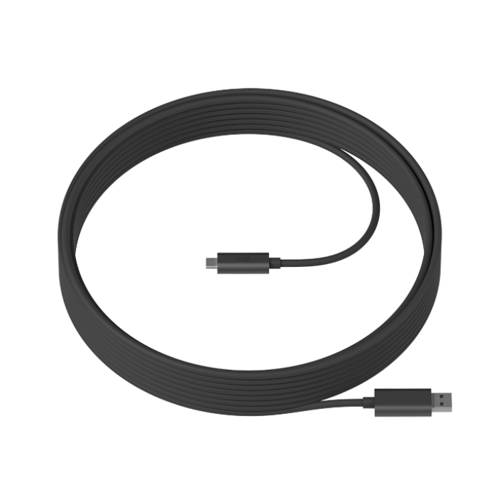 Кабел - Logitech Strong USB Cable 10m, USB 3.2, Male USB A to Male USB C, Graphite на супер цена