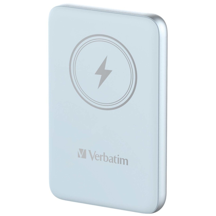 Verbatim MCP-10BE Power Pack 10000 mAh with UBS-C® PD 20W / Magnetic Wireless Charging 15W Blue (тъмнейл - 1)