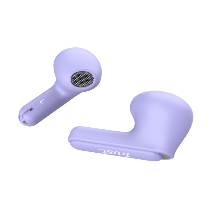 TRUST Yavi Bluetooth ENC Earphones Purple (тъмнейл - 1)