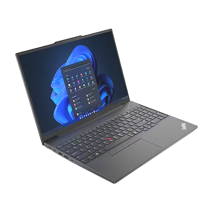 Lenovo ThinkPad E16 G2 Intel Core Ultra 5 125U (up to 4.3GHz, 12MB), 16GB DDR5-5600, 512GB SSD, 16" WUXGA (1920x1200) IPS AG, Intel Graphics, FHD&IR Cam, Backlit KB, Black, WLAN, BT, 3cell, FPR, DOS, 3Y Onsite (тъмнейл - 1)