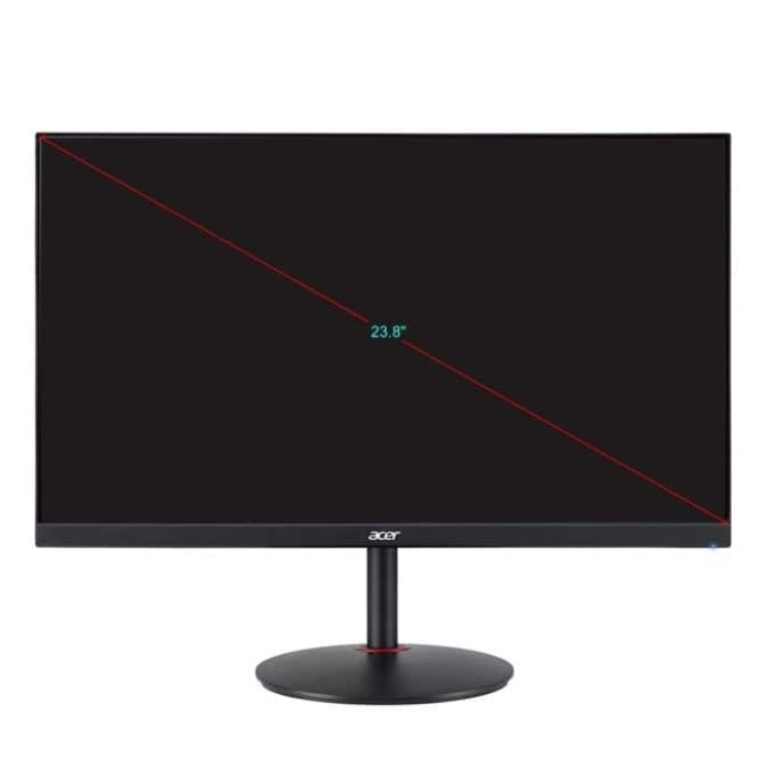 Acer Nitro XV240YPbmiiprx, 23.8" Wide IPS LED, ZeroFrame, FreeSync, 0.5ms(VRB), 99% sRGB, BlueLight Shield, 100M:1, 250nits, 1920x1080 FHD 165Hz, 2xHDMI, DP, Audio out, Speakers 2x2W, Tilt, Swivel, Pivot, Hgt Adj, Black (тъмнейл - 1)