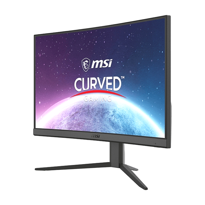 MSI G24C4 E2, 23.6", VA, 1ms, 180Hz, AG, FHD 1920x1080, Curved, 1500R, Adaptive sync, NIGHT VISION, Anti-Flicker, LESS BLUE LIGHT, Frameless, 250nits, 3000:1 , 2x HDMI (2.0b), 1x DP (1.2a), Tilt, VESA, 36M (тъмнейл - 2)