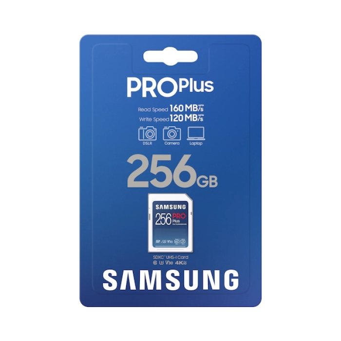 Samsung 256GB SD PRO Plus + Reader, Class10, Read 160MB/s - Write 120MB/s (тъмнейл - 4)