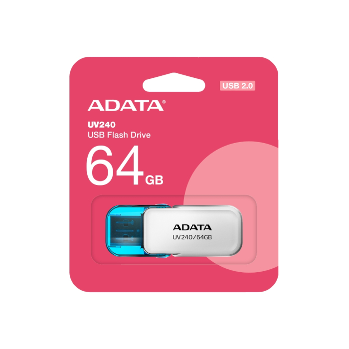 ADATA UV240 64GB USB 2.0 White на супер цена