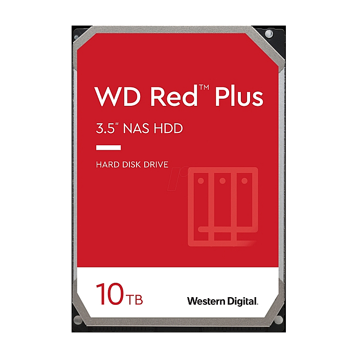 Western Digital Red 10TB Plus ( 3.5", 256MB, 7200 RPM, SATA 6Gb/s )